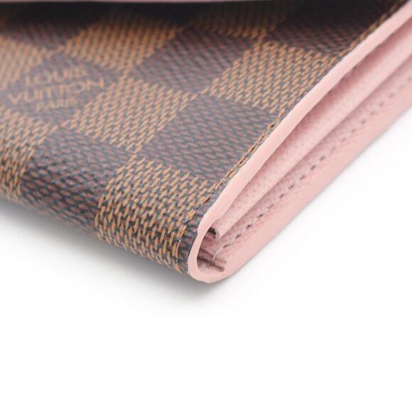 LOUIS VUITTON Brown Damier Leather Wallet - Picture 6 of 8